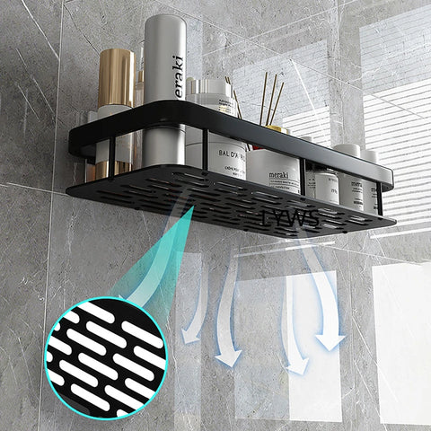 Bathroom Shelves Wall Amount Shower Shelf Bathroom Organizer Cosmetic Shower Shelves Storage Holder Bathroom Accessories Set