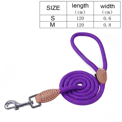 Pet Products Dog Leash Nylon Reflective Puppy Dog Leash Rope Cat Chihuahua Pet Leash and Collar Set Cat Dog Leashes Lead Harness