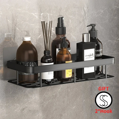 Bathroom Shelves Wall Amount Shower Shelf Bathroom Organizer Cosmetic Shower Shelves Storage Holder Bathroom Accessories Set