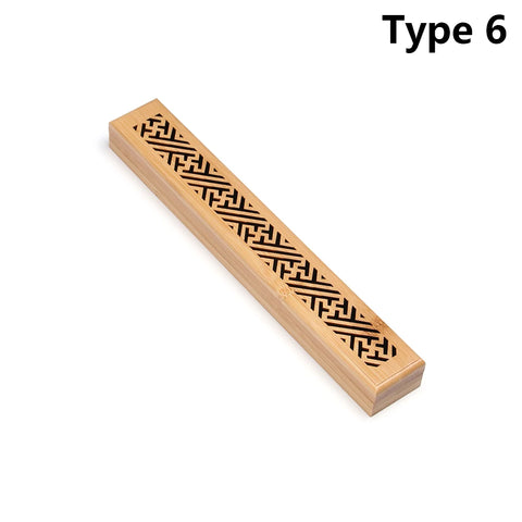 Retro Wooden Carving Incense Holder Incense Burner with Ash Catcher Insense Stick Holder/Incense Tray for Stick Home Decoration