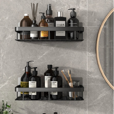 Bathroom Shelves Wall Amount Shower Shelf Bathroom Organizer Cosmetic Shower Shelves Storage Holder Bathroom Accessories Set