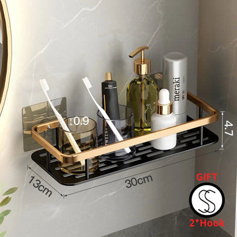 Bathroom Shelves Wall Amount Shower Shelf Bathroom Organizer Cosmetic Shower Shelves Storage Holder Bathroom Accessories Set